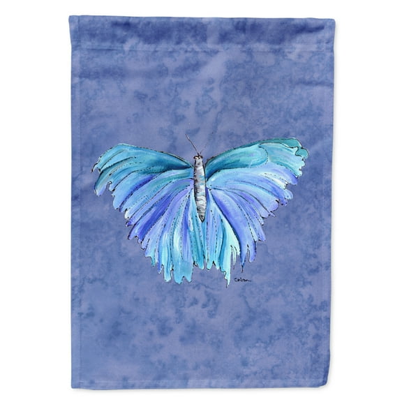 Carolines Treasures 8855-FLAG-PARENT Butterfly on Slate Blue Flag  multicolor