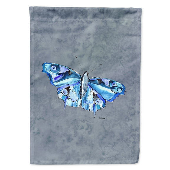 Carolines Treasures 8856-FLAG-PARENT Butterfly on Gray Flag  multicolor