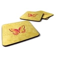 thumbnail image 1 of Carolines Treasures 8857FC Butterfly on Yellow Foam Coaster Set of 4 3 1/2 x 3 1/2 multicolor, 1 of 3