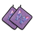 thumbnail image 1 of Carolines Treasures 8860PTHD Butterfly on Purple Pair of Pot Holders , 7.5HX7.5W, multicolor, 1 of 3