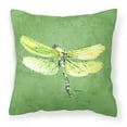 thumbnail image 1 of Carolines Treasures 8864PW1414 Dragonfly on Avacado   Canvas Fabric Decorative Pillow 14Hx14W multicolor, 1 of 4