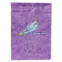 Carolines Treasures 8865-FLAG-PARENT Dragonfly on Purple Flag  multicolor