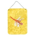 thumbnail image 1 of Carolines Treasures 8866DS1216 Dragonfly on Yellow Wall or Door Hanging Prints 12x16 multicolor, 1 of 2