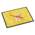 thumbnail image 1 of Dragonfly on Yellow Door Mat Doormat, 1 of 4