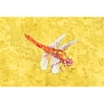 thumbnail image 1 of Carolines Treasures 8866PLMT Dragonfly On Yellow Fabric Placemat, 1 of 1