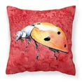 thumbnail image 1 of Carolines Treasures 8868PW1414 Lady Bug on Red   Canvas Fabric Decorative Pillow 14Hx14W multicolor, 1 of 4