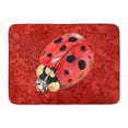 thumbnail image 1 of Lady Bug on Deep Red Machine Washable Memory Foam Mat, 1 of 4