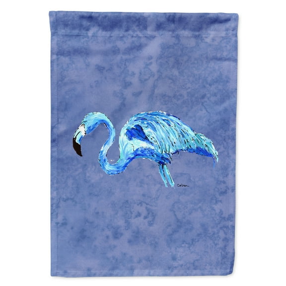Carolines Treasures 8873-FLAG-PARENT Flamingo On Slate Blue Flag  multicolor