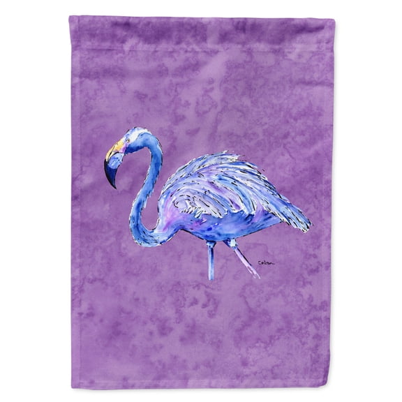 Flamingo on Purple Flag Canvas House Size