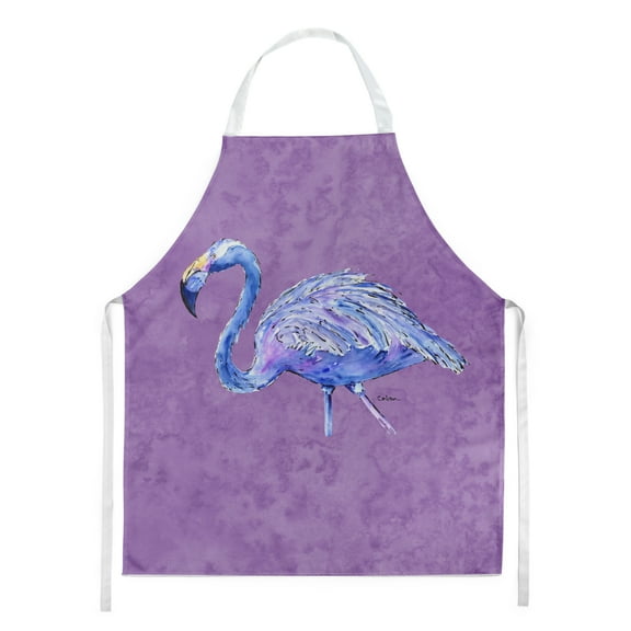 Carolines Treasures 8874APRON Flamingo on Purple Apron Large multicolor