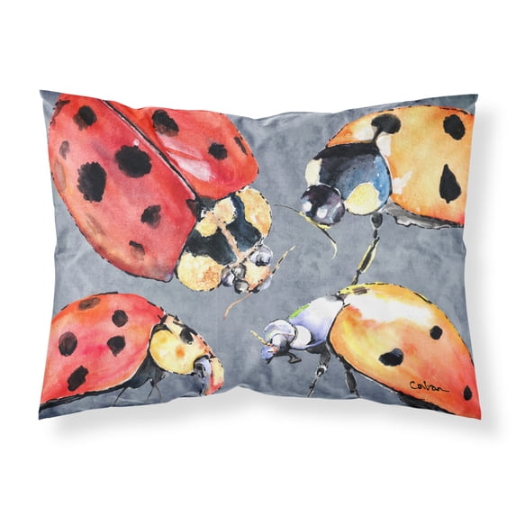 Carolines Treasures 8876PILLOWCASE Lady Bug Multiple Fabric Standard Pillowcase Standard multicolor