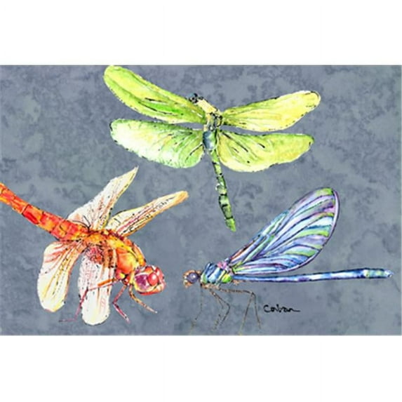 Carolines Treasures 8878PLMT Dragonfly Times Three Fabric Placemat