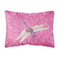 thumbnail image 1 of Carolines Treasures 8891PW1216 Dragonfly on Pink Canvas Fabric Decorative Pillow, 12H x16W, multicolor, 1 of 3