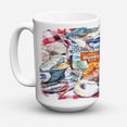 thumbnail image 1 of Carolines Treasures 8894CM15 Blue Runner Gumbo Receipe Coffee Mug 15 oz 15 ounce multicolor, 1 of 5