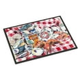 thumbnail image 1 of Carolines Treasures 8894MAT Blue Runner Gumbo Receipe Door Mat Indoor Rug or Outdoor Welcome Mat 18x27 Doormat 18H X 27W, 1 of 2