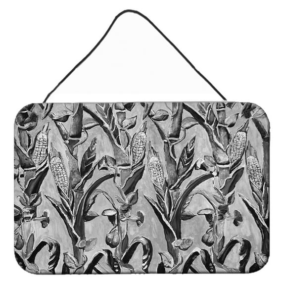 Carolines Treasures 8929DS812 Corn Ironwork Fence Wall or Door Hanging Prints 8x12 multicolor