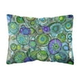 thumbnail image 1 of Carolines Treasures 8962PW1216 Abstract in Blues and Greens Canvas Fabric Decorative Pillow, 12H x16W, multicolor, 1 of 3