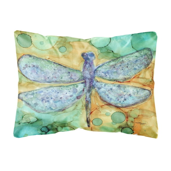 Carolines Treasures 8967PW1216 Abstract Dragonfly Fabric Decorative Pillow , 12H x16W, multicolor