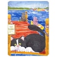 thumbnail image 1 of Carolines Treasures  9.5 x 8 in. Black and White Cat No Fishing Mouse Pad, 1 of 1