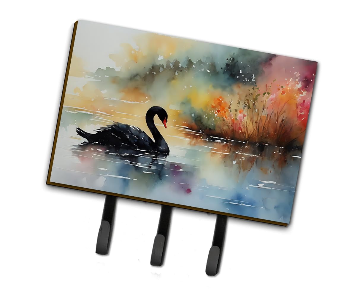 Black Swan Leash or Key Holder 6 in x 9 in