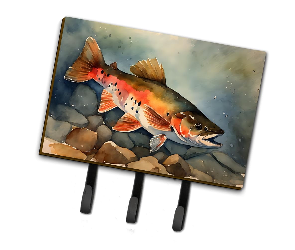 Brook Trout Leash or Key Holder 6 in x 9 in