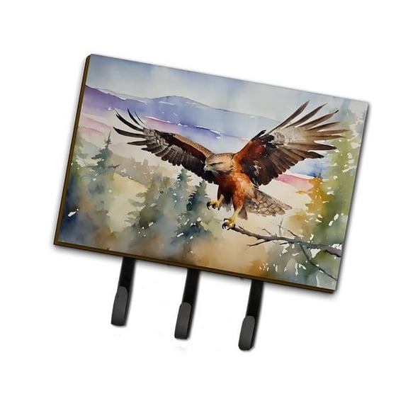 Hawk Leash or Key Holder 6 in x 9 in