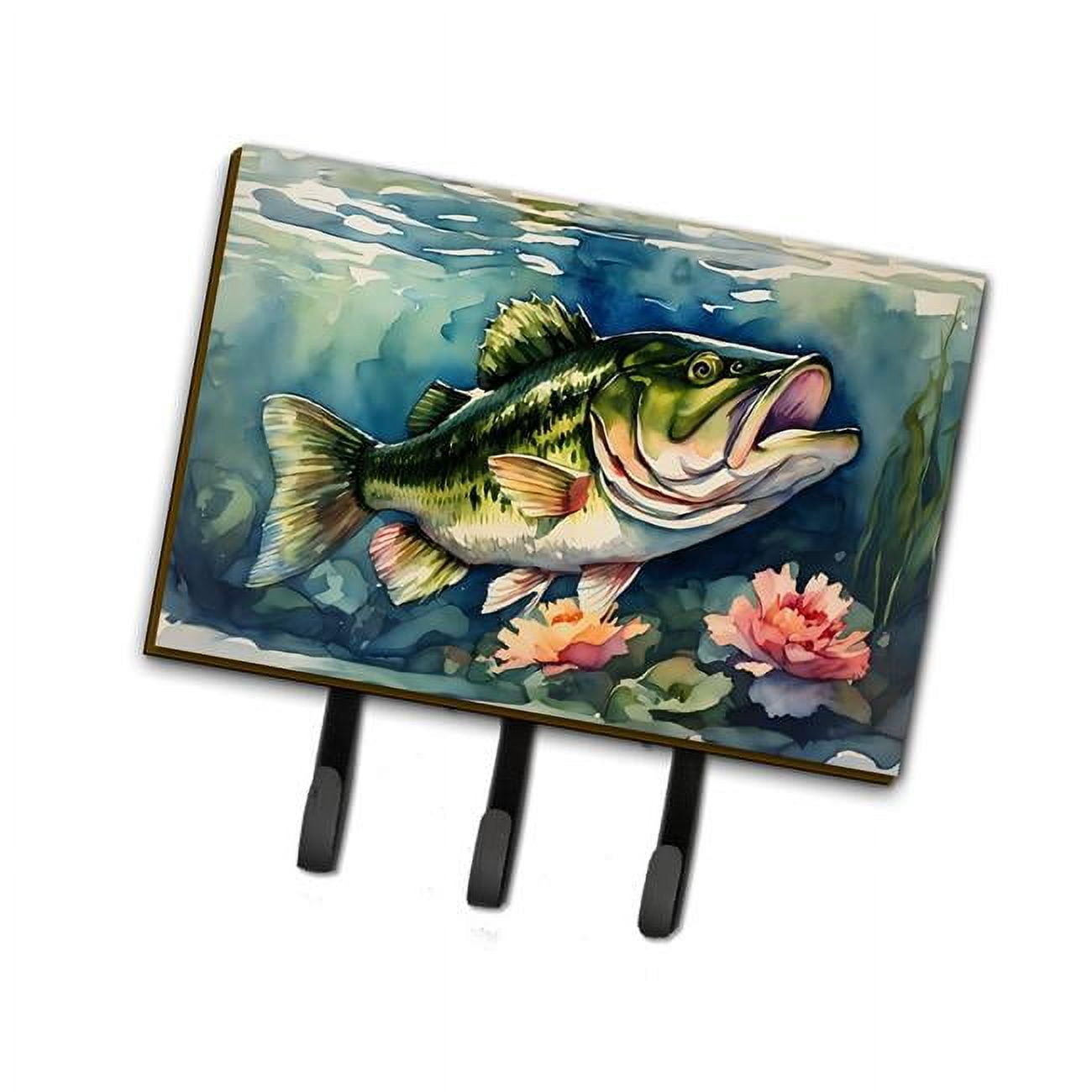 Largemouth Bass Leash or Key Holder 6 in x 9 in