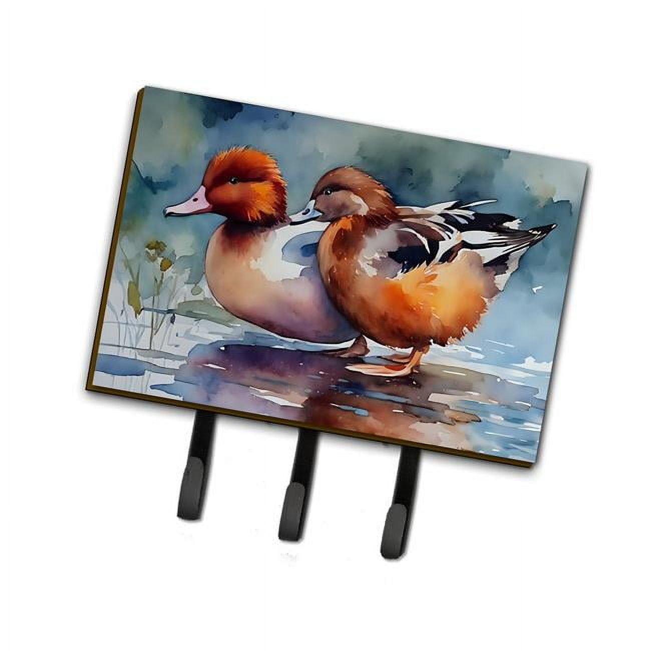 Redhead Duck Leash or Key Holder 6 in x 9 in