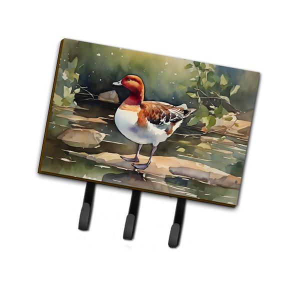 Redhead Duck Leash or Key Holder 6 in x 9 in