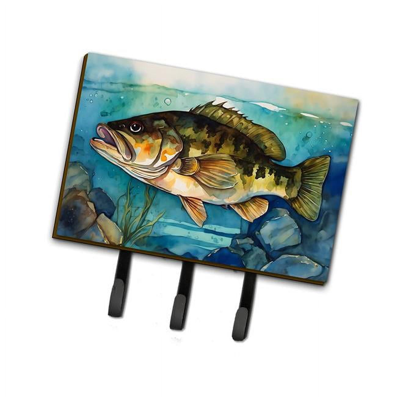 Smallmouth Bass Leash or Key Holder 6 in x 9 in