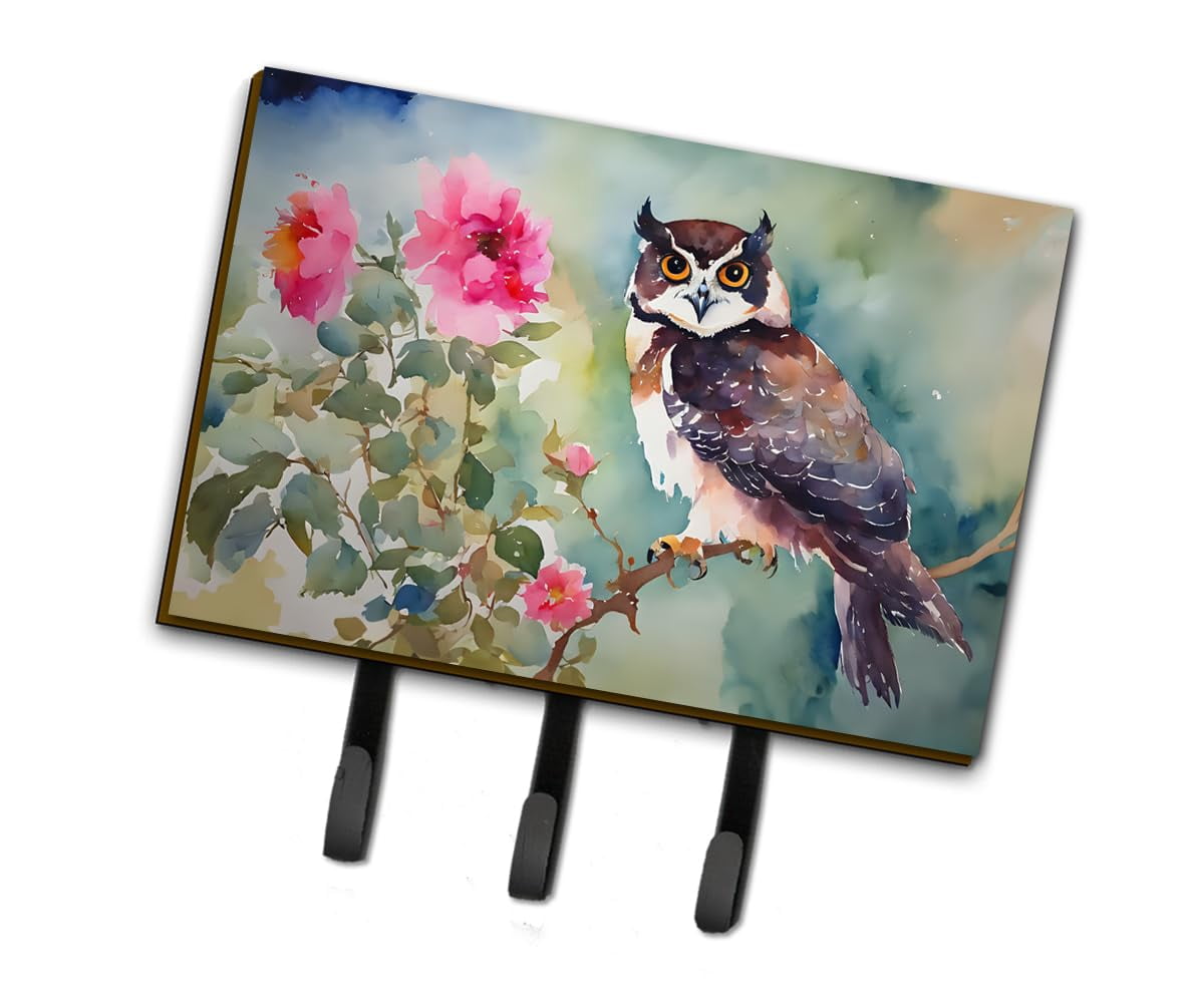 Spectacled Owl Leash or Key Holder 6 in x 9 in