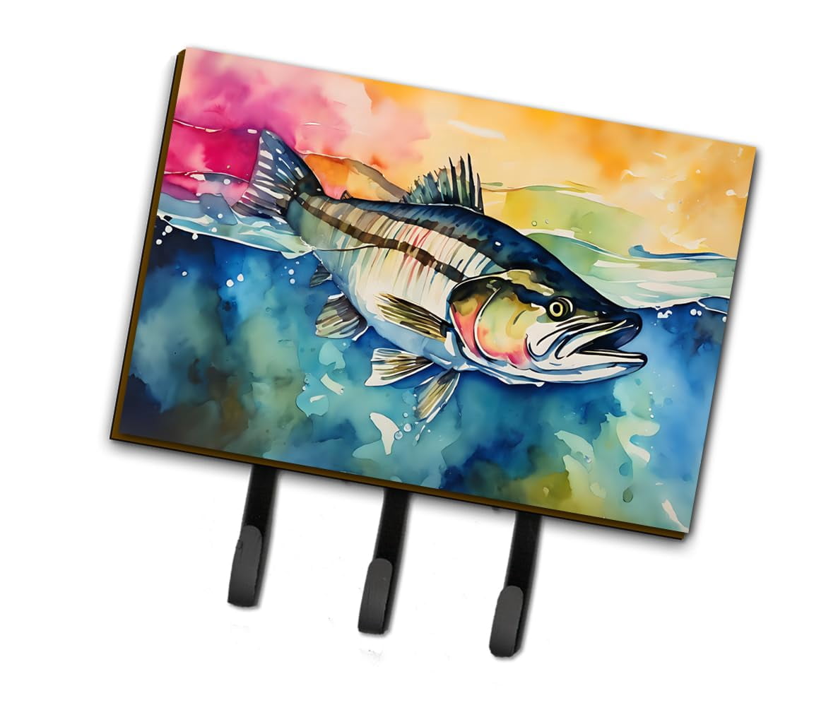 Striped Bass Leash or Key Holder 6 in x 9 in