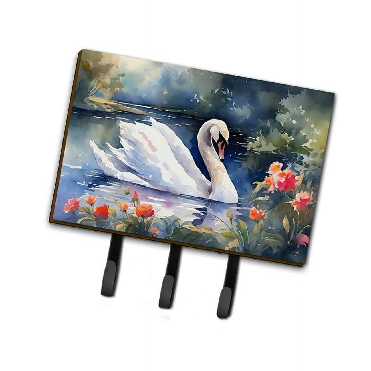 Swan Leash or Key Holder 6 in x 9 in