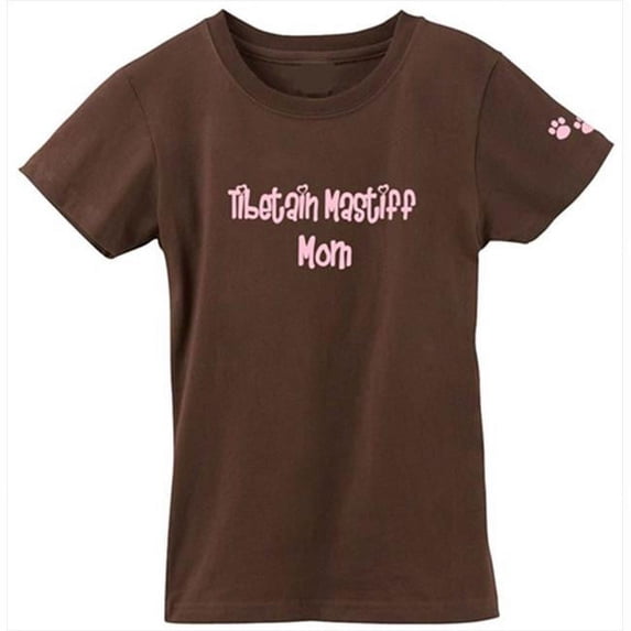 Carolines Treasures 978M-4468-CHPK-XL Tibetan Mastiff Mom Tshirt Ladies Cut Short Sleeve Adult Extra Large