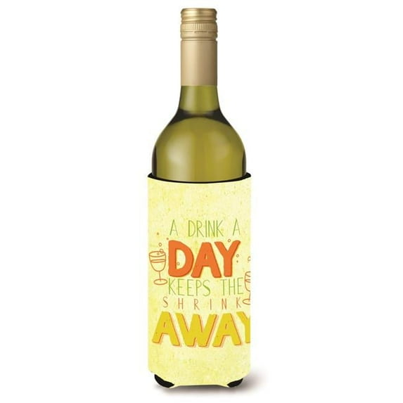 Carolines Treasures A Drink a Day Wine Bottle Beverge Insulator Hugger