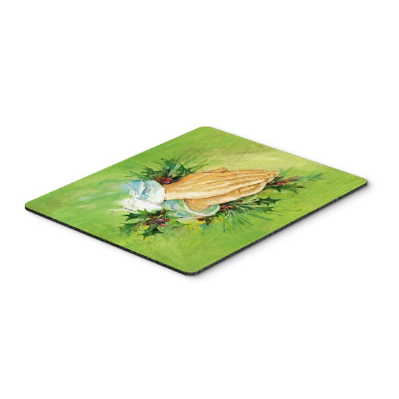 Carolines Treasures AAH5985MP Praying Hangs with Holly Leaves Mouse Pad Hot Pad or Trivet Large multicolor