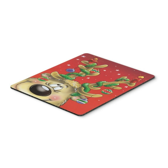 Carolines Treasures AAH7206MP Comic Reindeer with Decorated Antlers Mouse Pad Hot Pad or Trivet Large multicolor