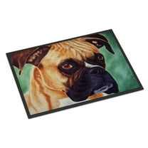 Carolines Treasures AMB1029MAT Boxer by Tanya and Craig Amberson Door Mat Indoor Rug or Outdoor Welcome Mat 18x27