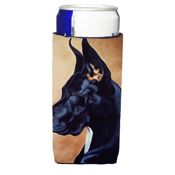 Carolines Treasures AMB1041MUK Black Great Dane Ultra Beverage Insulators for slim cans  Slim Can multicolor