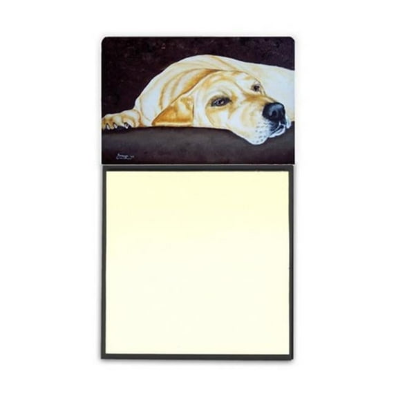 Carolines Treasures AMB1072SN Naptime Yellow Labrador Sticky Note Holder