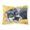 thumbnail image 1 of Carolines Treasures AMB1161PILLOWCASE Snoozing Schnauzer Fabric Standard Pillowcase Standard multicolor, 1 of 2