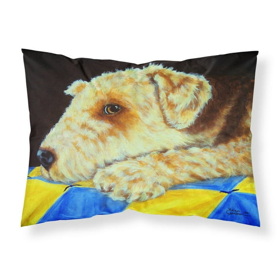 Carolines Treasures AMB1174PILLOWCASE Airedale Terrier Mommas Quilt Fabric Standard Pillowcase Standard multicolor