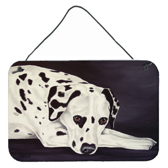 Carolines Treasures AMB1193DS812 Dal Dalmatian Wall or Door Hanging Prints 8x12 multicolor