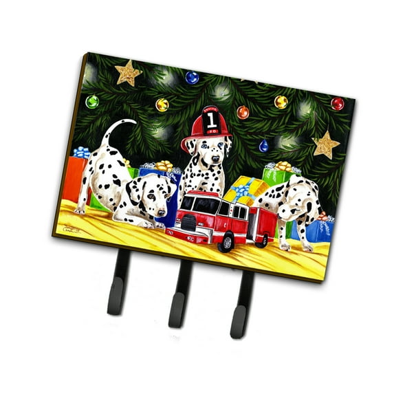 Carolines Treasures AMB1316TH68 Christmas Favorite Gift Dalmatian Leash or Key Holder Triple multicolor