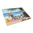thumbnail image 1 of Carolines Treasures AMB1342LCB Hot Spot Cove Beach Dalmatian Glass Cutting Board Large, 12H x 16W, multicolor, 1 of 2