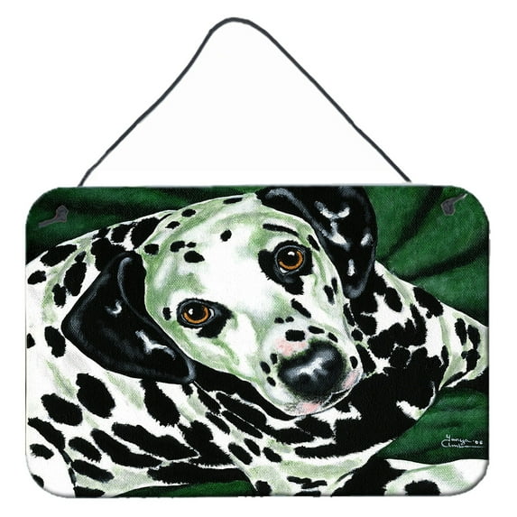 Carolines Treasures AMB1359DS812 Emerald Beauty Dalmatian Wall or Door Hanging Prints  8x12 multicolor