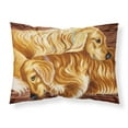 thumbnail image 1 of Carolines Treasures AMB1387PILLOWCASE Zeus and Chloie the Golden Retrievers Fabric Standard Pillowcase Standard, 1 of 2