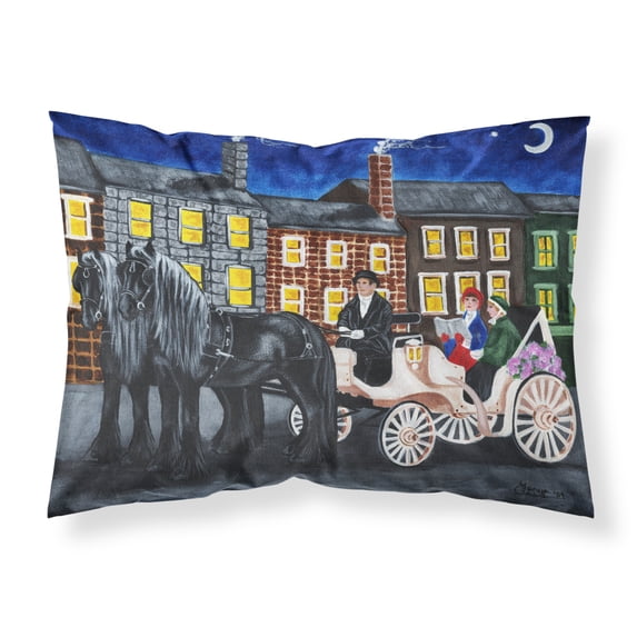 Carolines Treasures AMB1409PILLOWCASE City Carriage Ride Horse Fabric Standard Pillowcase Standard multicolor
