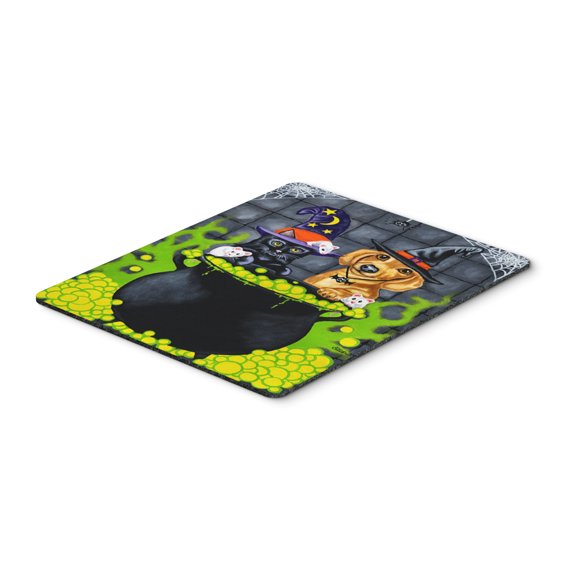 Carolines Treasures AMB1434MP Brewing up Trouble Halloween Dachshund Mouse Pad Hot Pad or Trivet Large multicolor