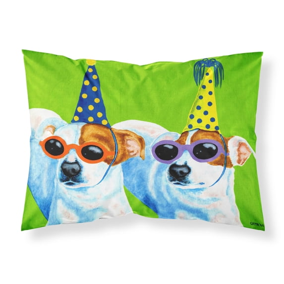 Carolines Treasures AMB1441PILLOWCASE Party Animals Jack Russell Terriers Fabric Standard Pillowcase Standard multicolor